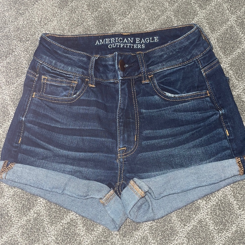American Eagle Dark Wash Jean Shorts